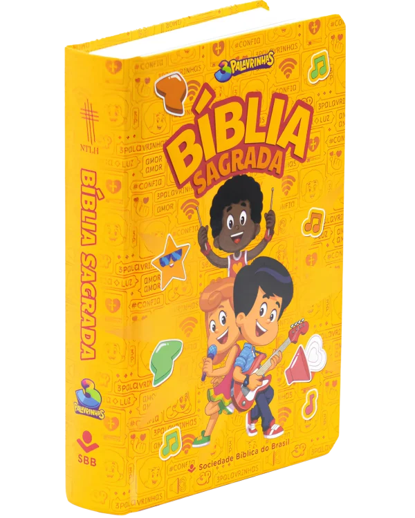 Bíblia Sagrada 3 Palavrinhas – Amarela Bíblia Sagrada 3 Palavrinhas – Amarela