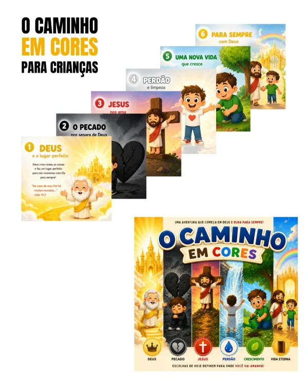 O Caminho em Cores — 5 Livros em 1